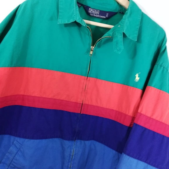 Vtg 90s Ralph Lauren Polo Windbreaker Size XL - Picture 3 of 7
